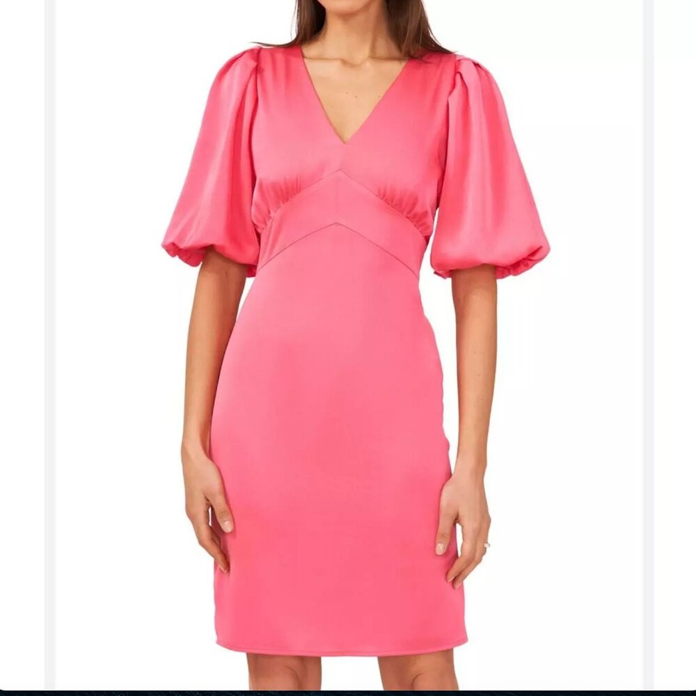 NWOT Halogen Hot Pink Midi Dress